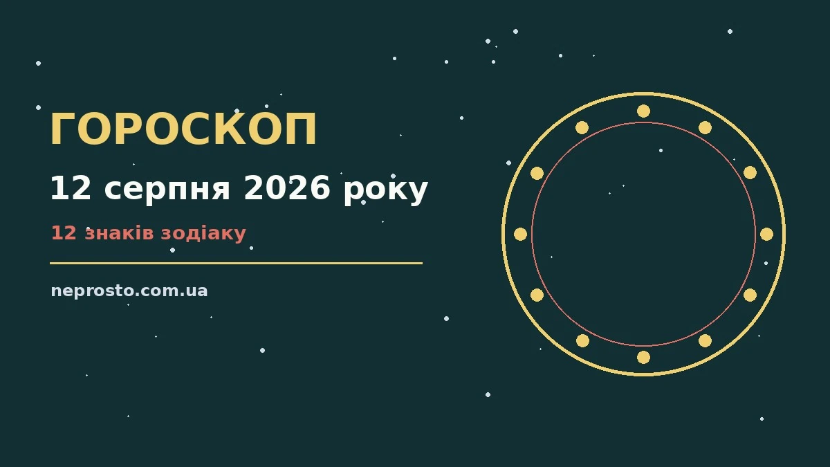 Гороскоп на 12 серпня 2026 року: детальний прогноз дня для впевненого початку дня