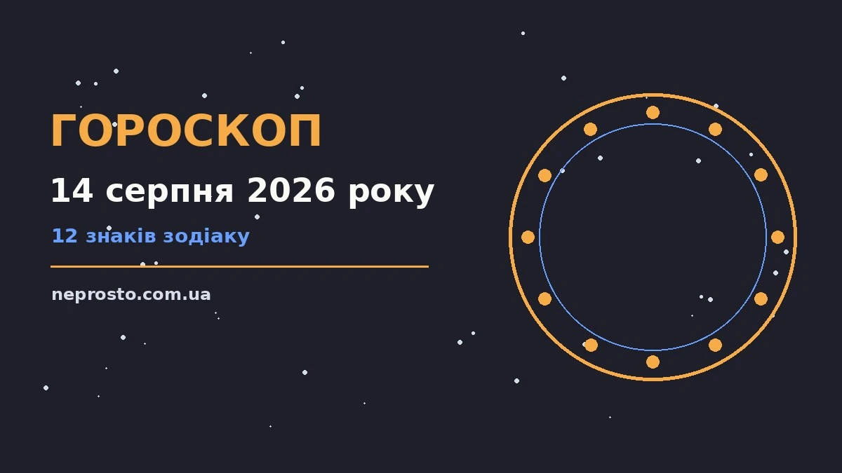 Гороскоп на 14 серпня 2026 року: детальний прогноз дня для впевненого початку дня