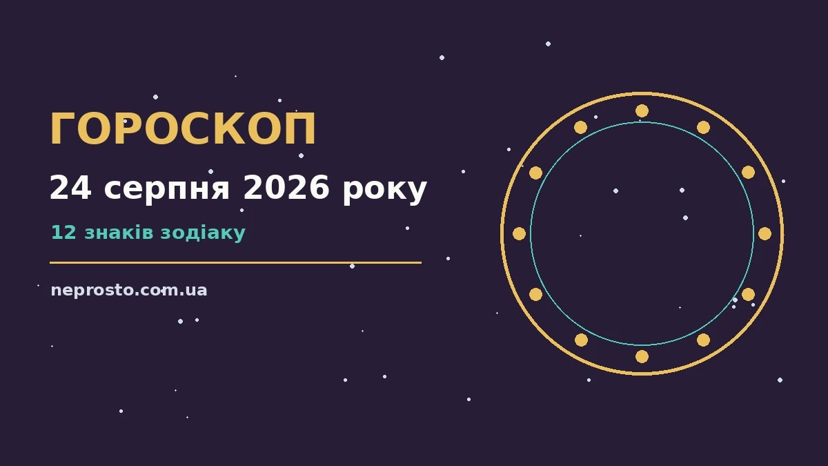 Гороскоп на 24 серпня 2026 року: детальний прогноз дня для впевненого початку дня