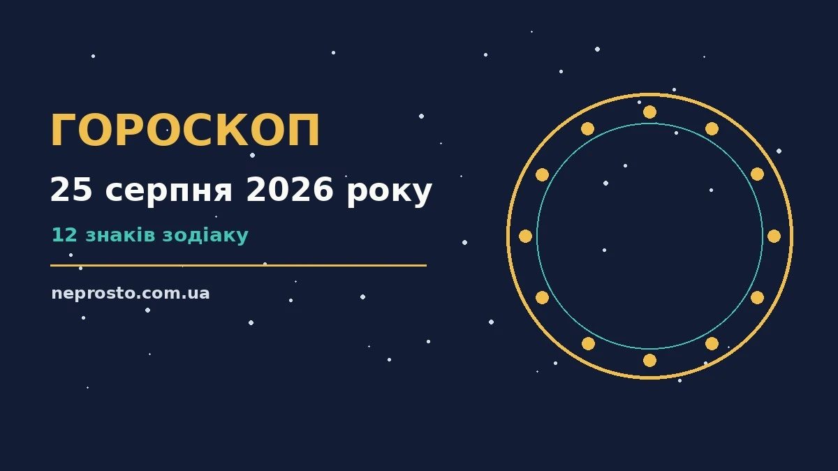 Гороскоп на 25 серпня 2026 року: детальний прогноз дня для впевненого початку дня