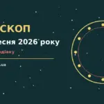 Зоряне небо над міською вежею у теплих вечірніх барвах, символ астрологічного прогнозу на 16 вересня 2026 року
