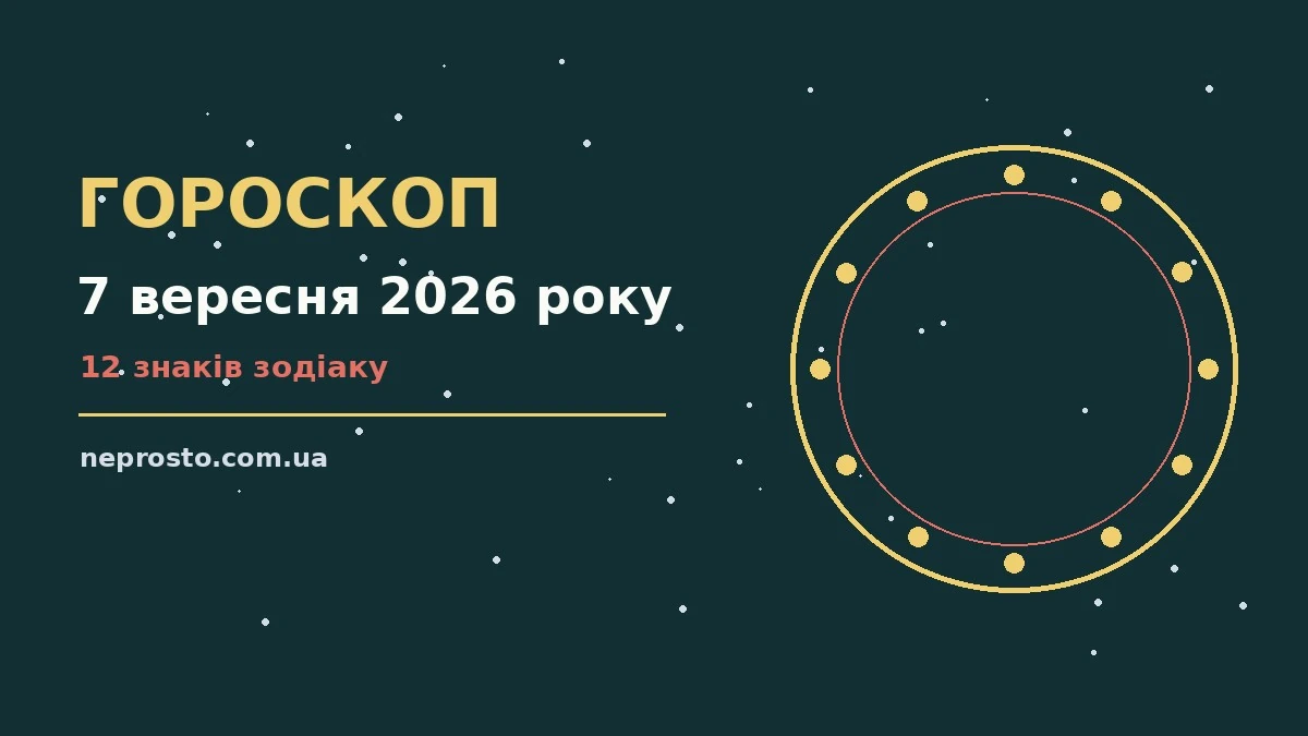 Гороскоп на 7 вересня 2026 року: детальний прогноз дня для впевненого початку дня