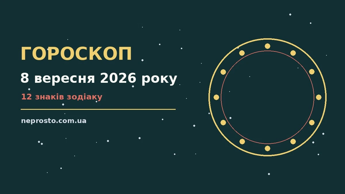 Гороскоп на 8 вересня 2026 року: детальний прогноз дня для впевненого початку дня