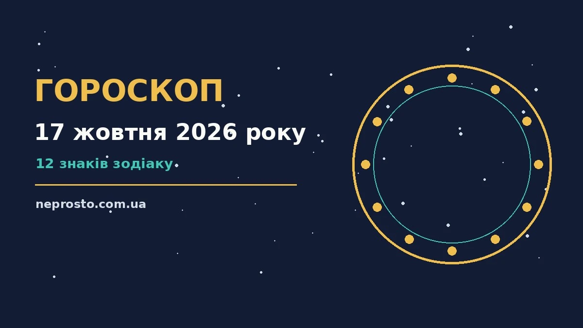 Гороскоп на 17 жовтня 2026 року: детальний прогноз дня для впевненого початку дня