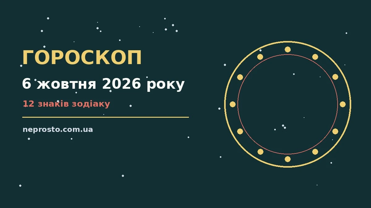 Гороскоп на 6 жовтня 2026 року: детальний прогноз дня для впевненого початку дня